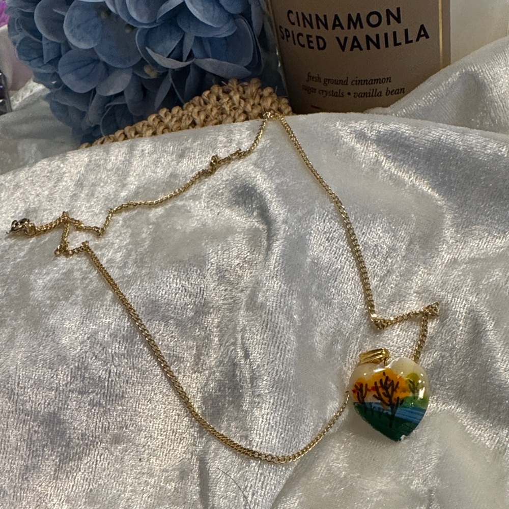 Handcrafted Gold Heart Pendant Necklace